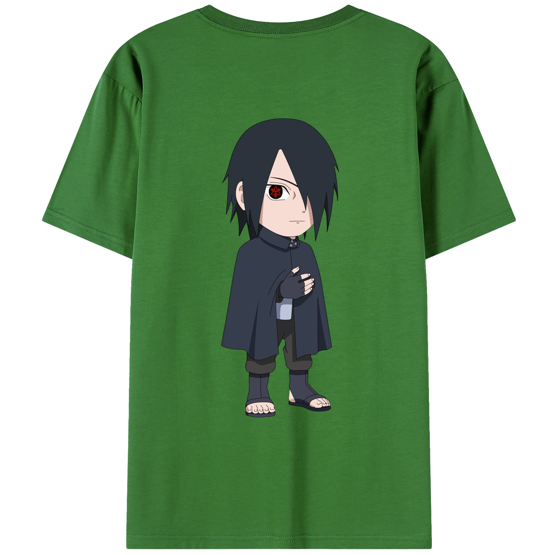 （画像用） NARUTO -ナルト- うちは サスケ Uchiha Sasuke レディース半袖Tシャツ(バックプリント)